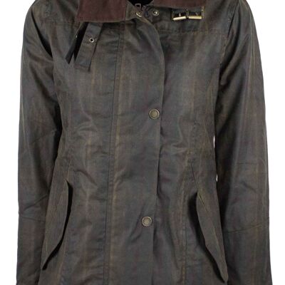 W49  -  Women's Katrina Tartan Waxed Jacket