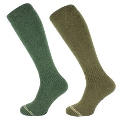 233 -  Men's Knee High Lambs Wool Socks (2 Pack)