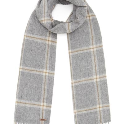 Country Check Scarf  -  Grey
