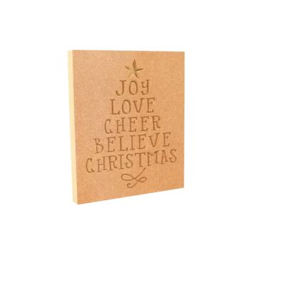 Christmas Word Tree Plaque