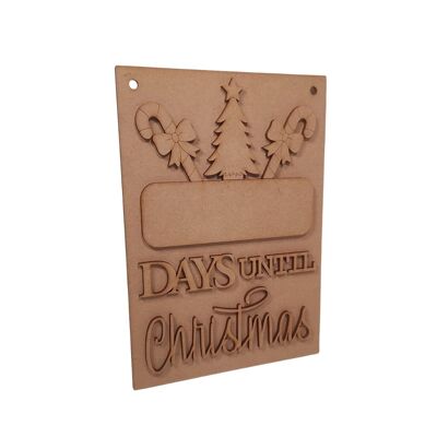 Days Until Christmas, Countdown Plaque