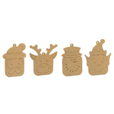 Hanging Christmas Cubies Set of 4