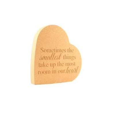 Sometimes the smallest things - Engraved Heart