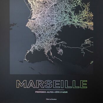 Poster Marseille - Minimalist map - 30 x 40 cm 4