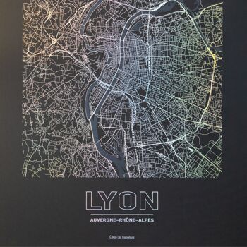 Poster Lyon - Minimalist map - 30 x 40 cm 3