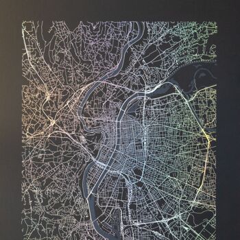 Poster Lyon - Minimalist map - 30 x 40 cm 4