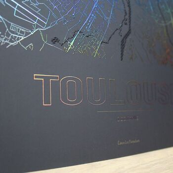 Toulouse poster - Minimalist map - 30 x 40 cm 5