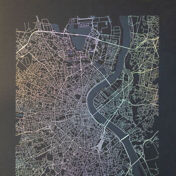 Bordeaux poster - Minimalist map - 30 x 40 cm 3