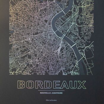 Bordeaux poster - Minimalist map - 30 x 40 cm 4