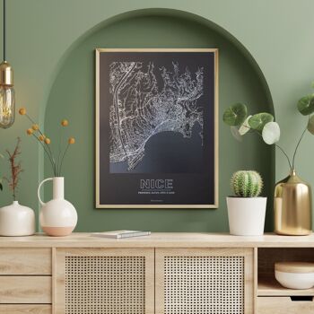 Nice poster - Minimalist map - 30 x 40 cm 1