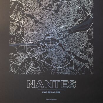 Poster Nantes - Minimalist map - 30 x 40 cm 4