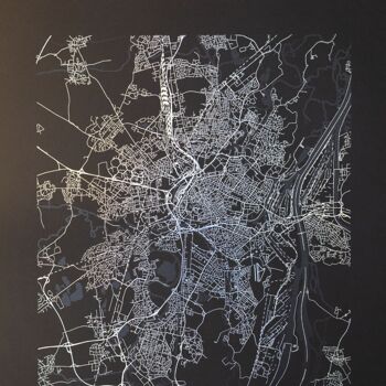 Strasbourg poster - Minimalist map - 30 x 40 cm 4