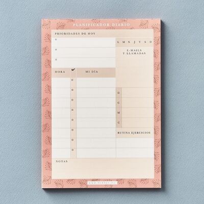 Weekly planner pad A5 Pink