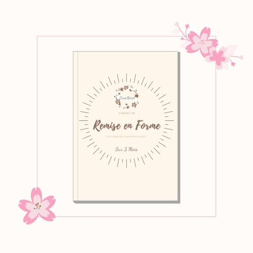 Carnet de Remise en Forme Beige 3 mois - Miroir Miroir