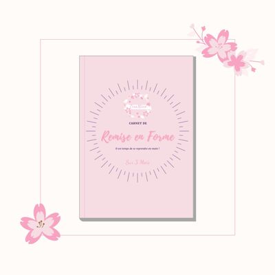 Cuaderno de fitness rosa de 3 meses
