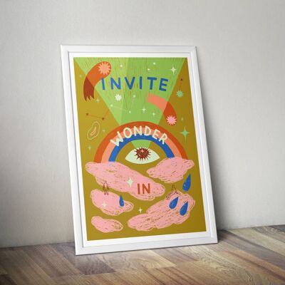 Invita Wonder In Art Print, Mindful Positive Dreamy Wall Art