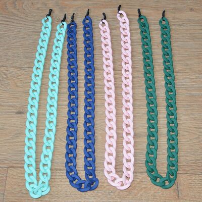 Lot of 4 "Calm" Acrylic Chains Large Links