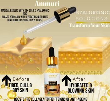 24k Gold Hyaluronic Acid Face Serum Anti Age Anti Rides Anti Aging Cream 4