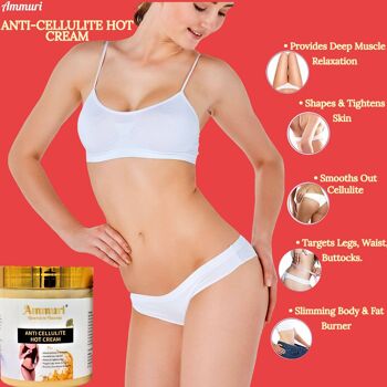 Ammuri Gel Crème Chaude Anti Cellulite Amincissant Relaxation Musculaire Profonde Révolutionnaire & Innovant 2