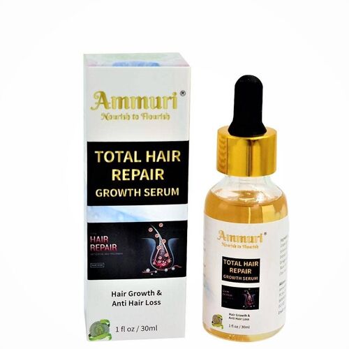 Ammuri Anti Hair Repair Growth Serum Hair Thinning Balding Repair Hair Follicles for Men and Women