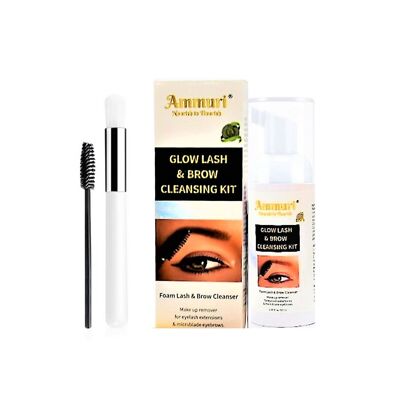 Ammuri Lash & Brow Cleansing Kit extension ciglia e microlama detergente per sopracciglia