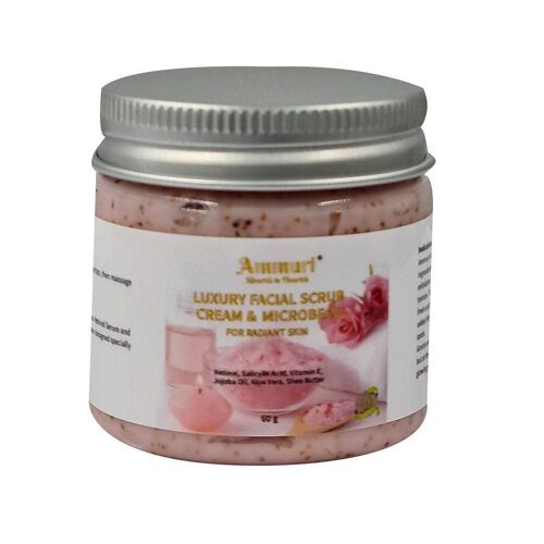Ammuri Retinol Powerful Best Facial Scrub Cream Microbeads Rose Anti Aging Anti Wrinkle