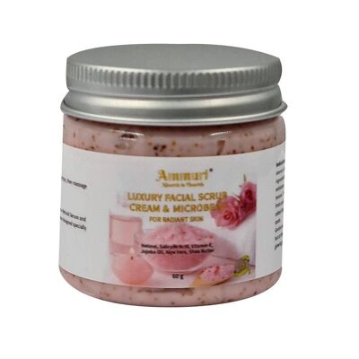 Ammuri Retinol Powerful Best Facial Scrub Cream Microbeads Rose Anti Aging Anti Wrinkle