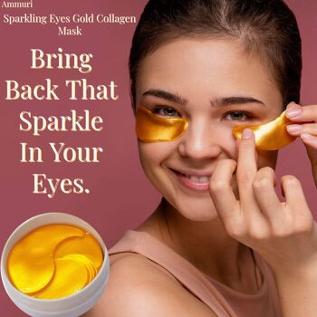 Ammuri Sparkling Collagen Gold Eyes Mask under Eye Patches Anti Rides 2