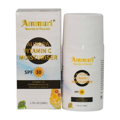 Ammuri VITAMIN C SPF 30 Crema Fórmula de doble complejo antiarrugas y antienvejecimiento