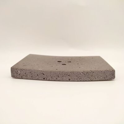 Volcanic stone soap dish