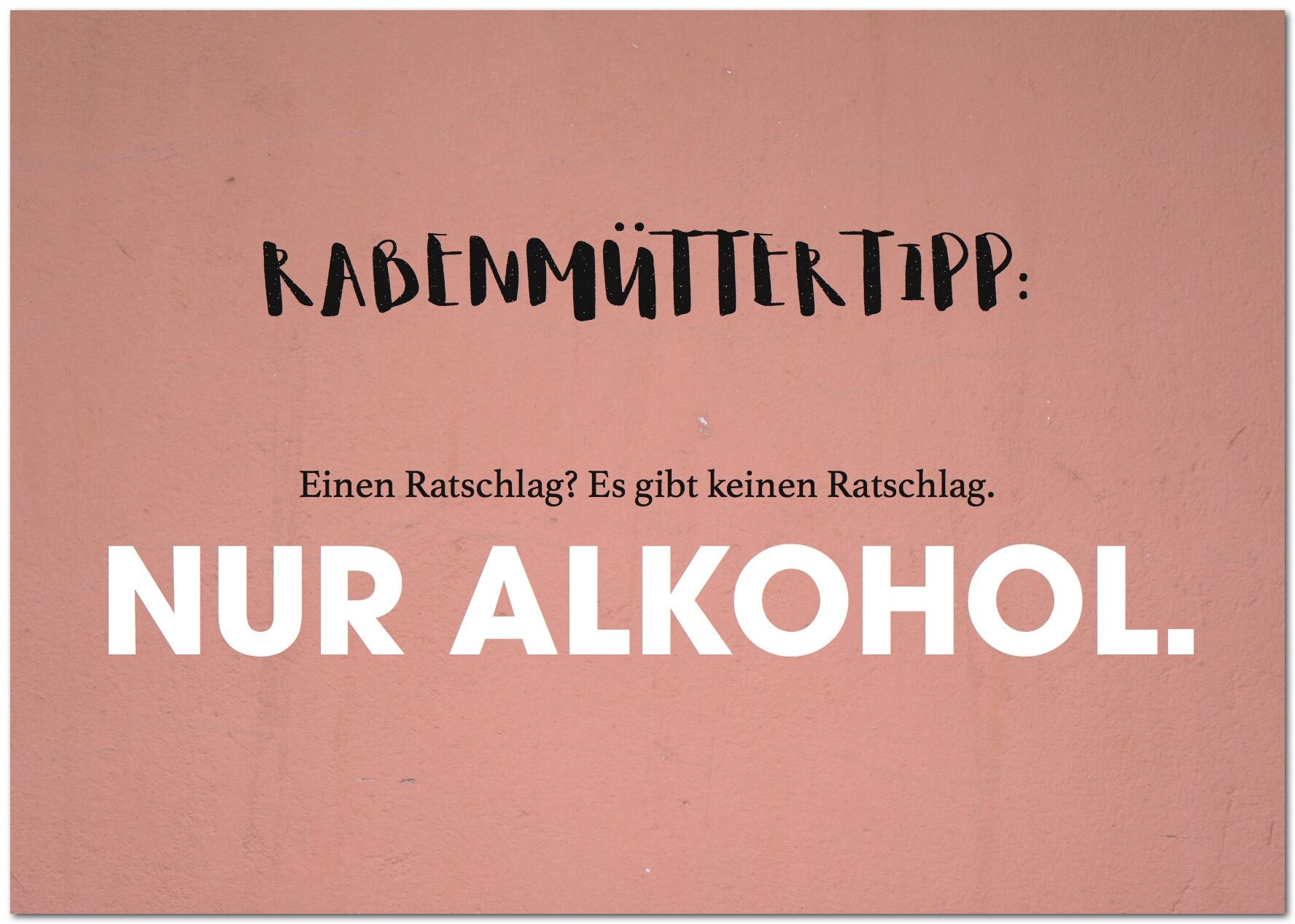 Postkarte "Rabenmüttertipp"