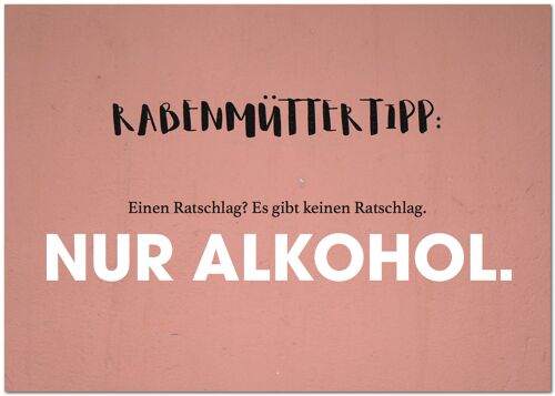 Postkarte "Rabenmüttertipp"