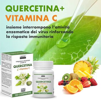 Quercétine et vitamine C pour stimuler le système immunitaire - 4 mois d'approvisionnement 2