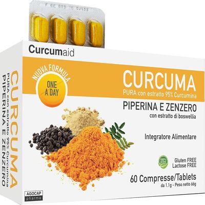 CUrcumaid TURMERIC AND PIPERINA PLUS 95% with Ginger and Boswellia extract