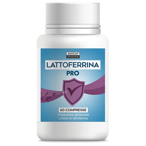 Lattofferrina pura, 60 compresse | 2 compresse al giorno apportano 200 mg di Lattoferrina | Per il sistema immunitario | Lattoferrina integratori | Antiossidante stimola le Difese Immunitarie, Agocap