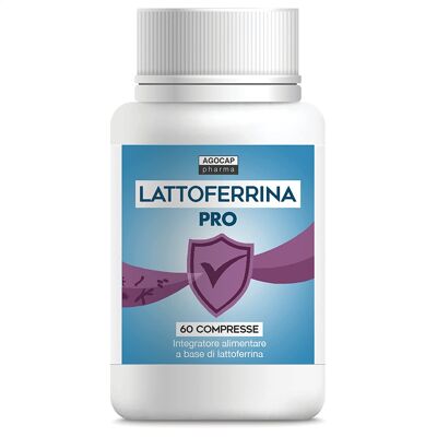 Lattofferrina pura, 60 compresse | 2 compresse al giorno apportano 200 mg di Lattoferrina | Per il sistema immunitario | Lattoferrina integratori | Antiossidante stimola le Difese Immunitarie, Agocap
