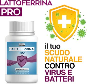 Lactofferrine pure, 60 comprimés | 2 comprimés par jour apportent 200 mg de lactoferrine | Pour le système immunitaire | Suppléments de lactoferrine | Antioxydant stimule les défenses immunitaires, Agocap 4