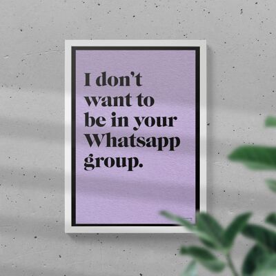 Whatsapp // A3 // Art Print // Limited Edition of 100