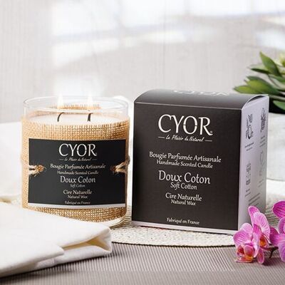 Large Soft Cotton Scented Candle