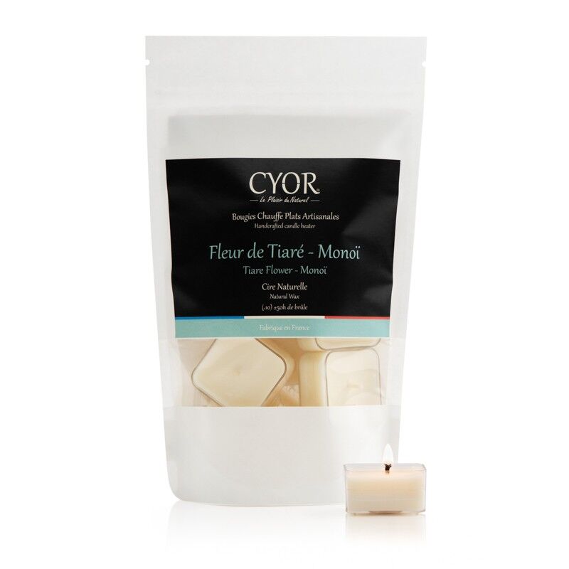 Velas calefactoras de flores Tiaré-Monoï