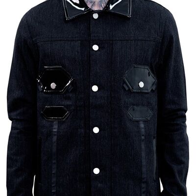 Giacca di jeans ottagonale