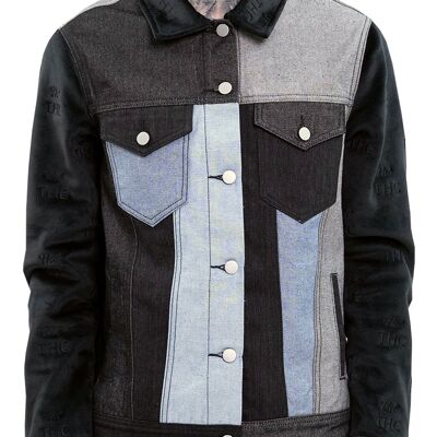 Blessed Everywhere Denim Velour Jacket
