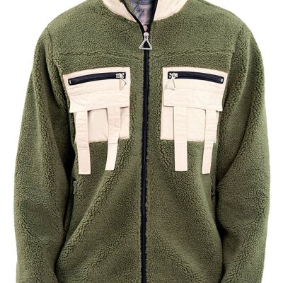 Chaqueta polar cortavientos sherpa
