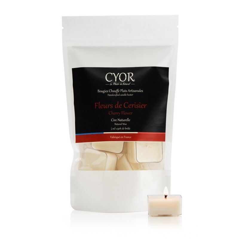 Velas calefactoras con aroma de cerezo