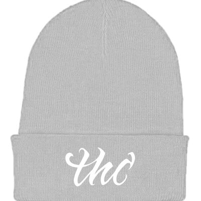 THC Logo Beanie - Ash Grey