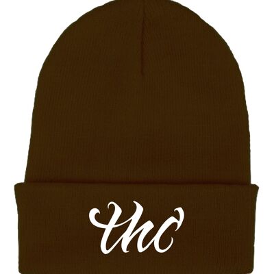 Gorro THC Logo - Marrón