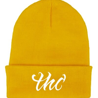 THC Logo Beanie - Gold Yellow