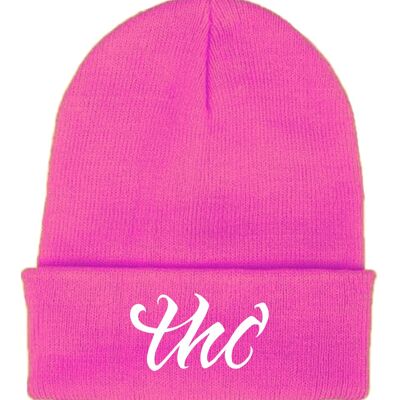 THC Logo Beanie - Hot Pink