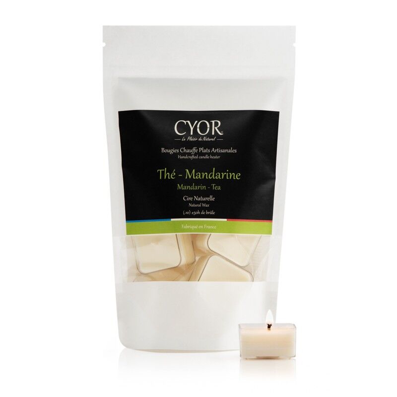 Velas de té de mandarina
