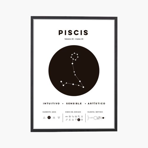 Piscis Zodiac Sign Art Print